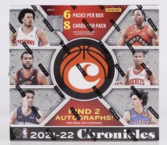 2021-22 PANINI CHRONICLES NBA BASKETBALL HOBBY BOX
